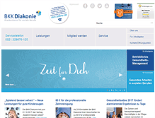 Tablet Screenshot of bkk-diakonie.de